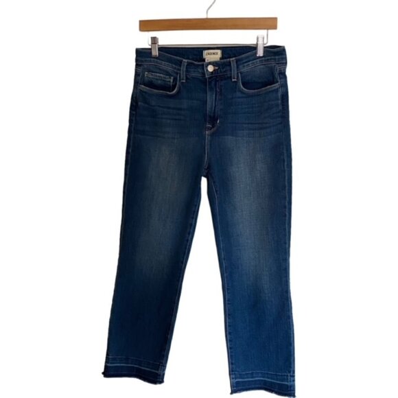 L'Agence Harris High Rise Cropped Jeans in Talledega 30 - Picture 2 of 7